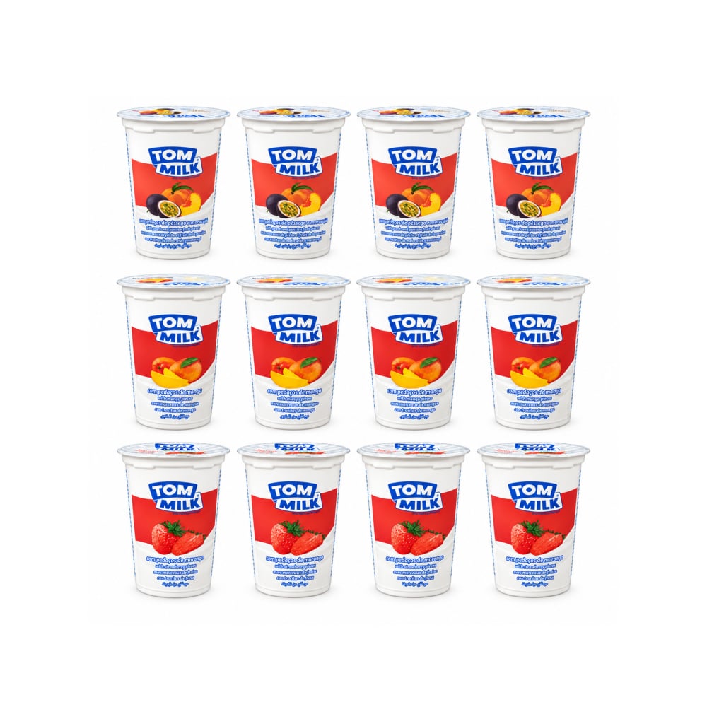 Combo mixto de yogures Tom Milk (12 x 500 g / 1.10 lb) - Imagen 1