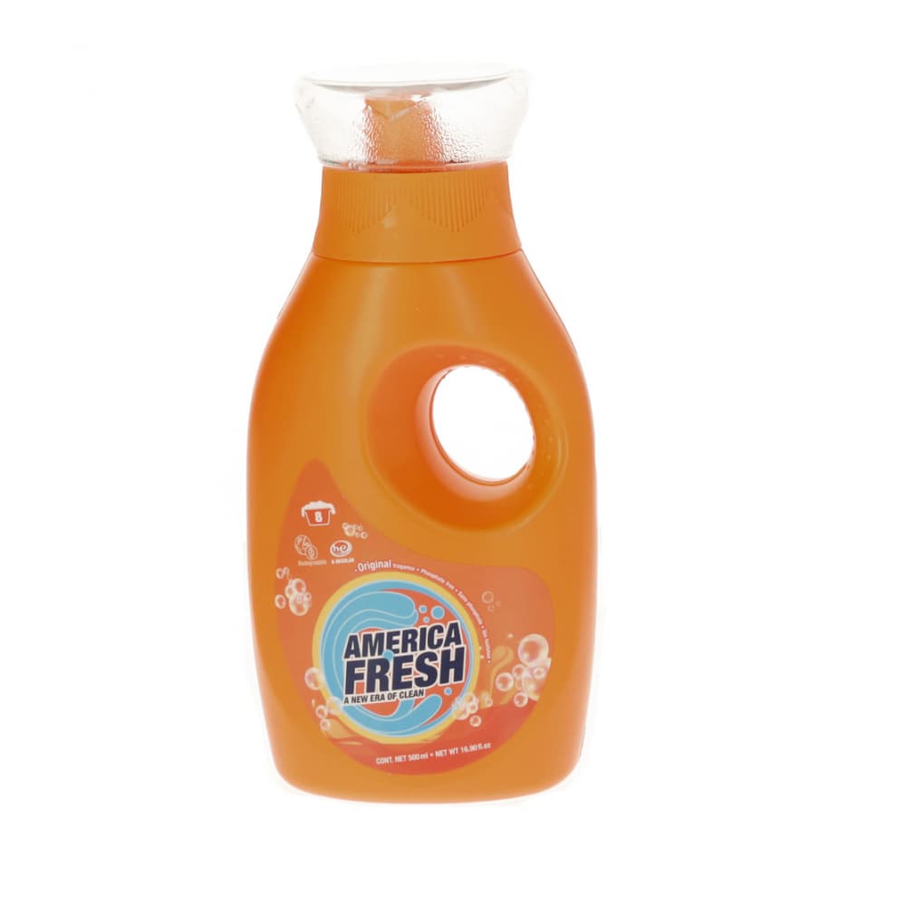 Detergente líquido de fragancia original America Fresh (500 ml) - Imagen 1