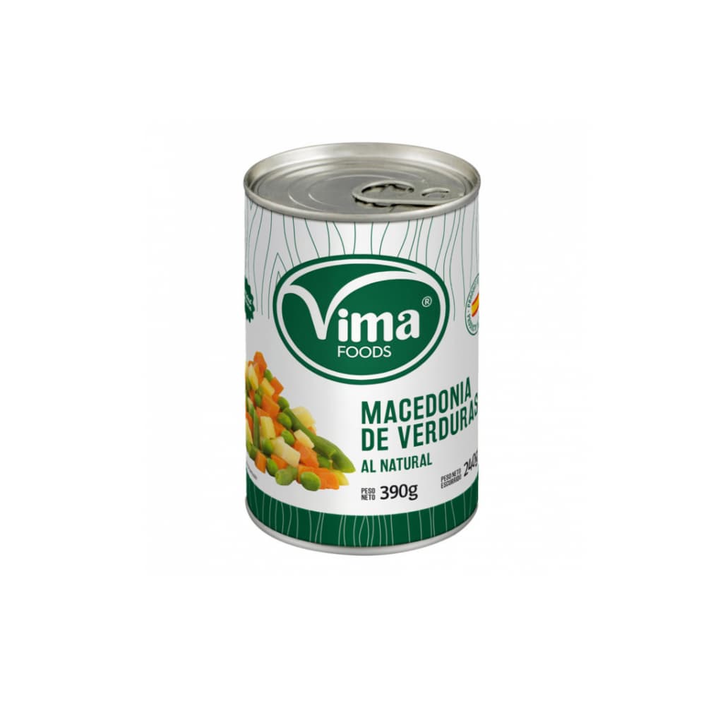 Macedonia de verduras al natural Vima Foods (390 g / 13.75 oz) - Imagen 1