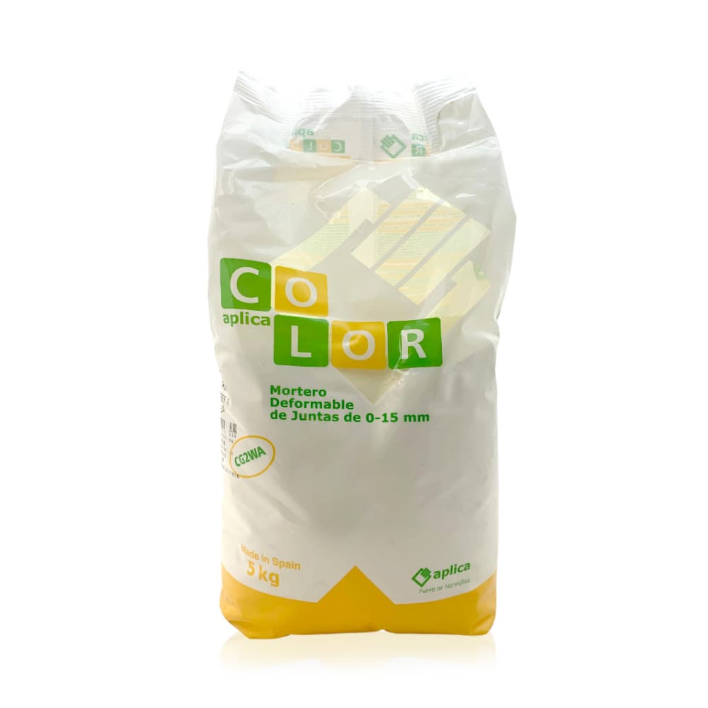 Cemento de cola para juntas color Crema Aplicacolor (5 kg / 11 lb) - Imagen 1