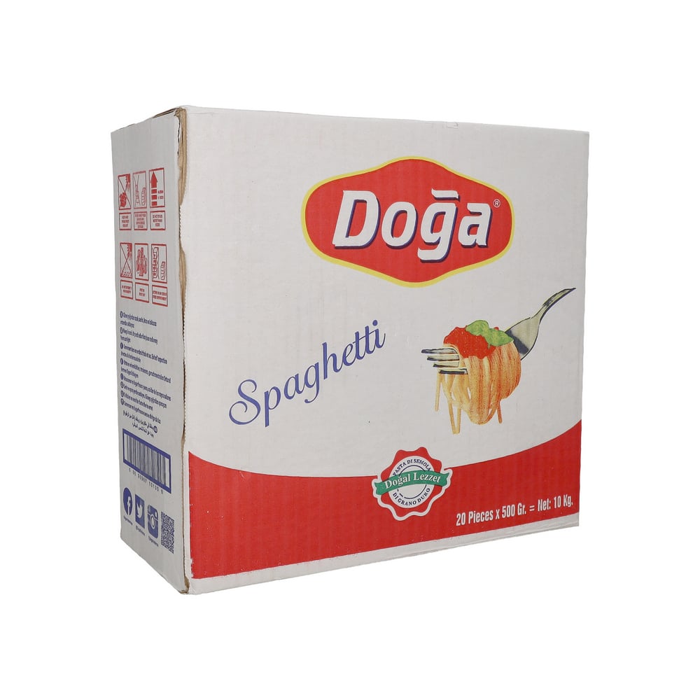 Caja de espaguetis Doga (20 x 500 g / 1.10 lb) - Imagen 1