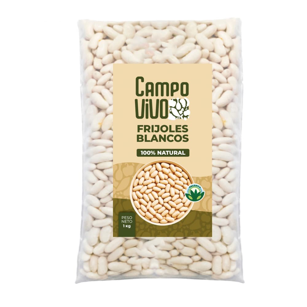 Frijoles blancos Campo Vivo (1 kg / 2.2 lb) - Imagen 1