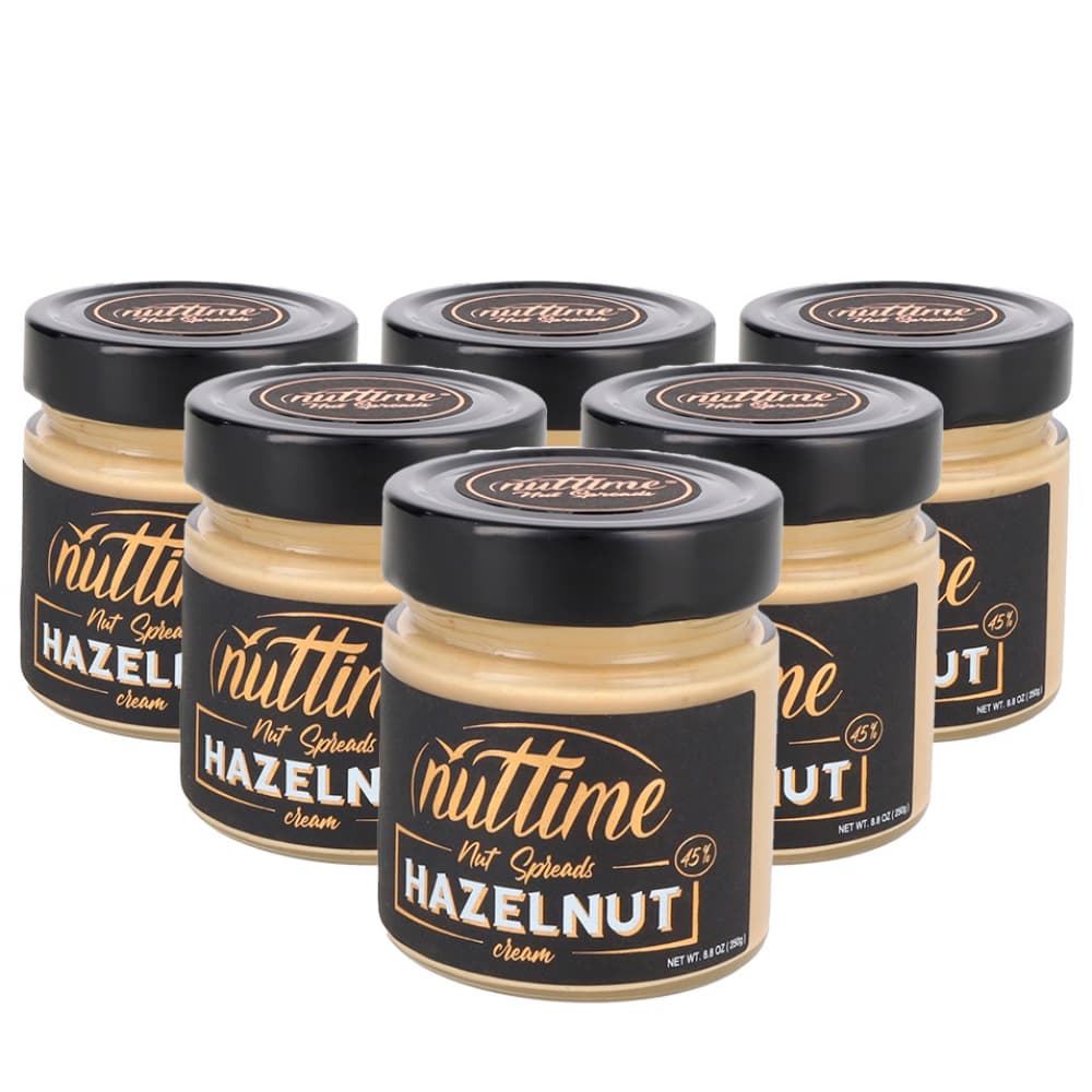 Crema de avellanas para untar Nuttime (6 x 250 g / 8.80 oz) - Imagen 1