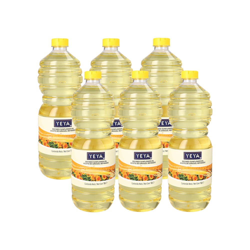 Aceite de girasol refinado Yeya (6 x 1 L) - Imagen 1