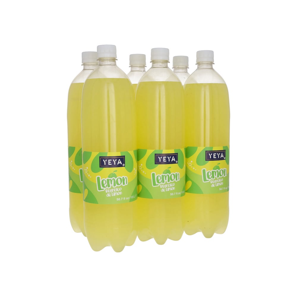 Refresco gaseado de limón YEYA (6 x 1.5 L / 50.7 fl oz) - Imagen 1