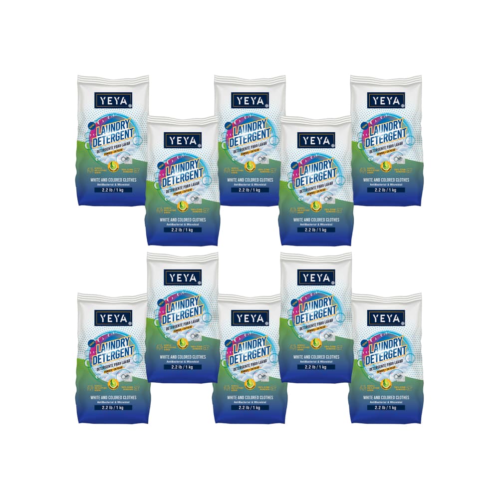 Detergente en polvo con aroma a limón Yeya (10 x 1 kg / 2.2 lb) - Imagen 1