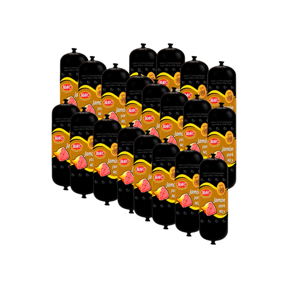 Jamón York Bravo (20 x 800 g / 1.76 lb) - Imagen 1