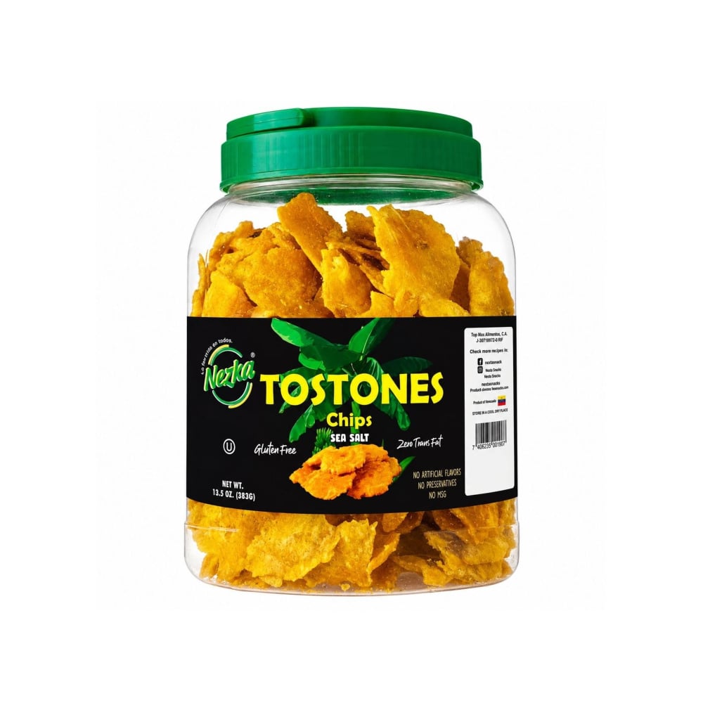 Chips de tostones con sal marina Nezka (383 g / 13.5 oz) - Imagen 1