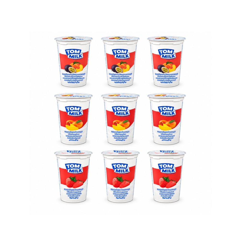 Combo mixto de yogures Tom Milk (9 x 500 g / 1.10 lb) - Imagen 1