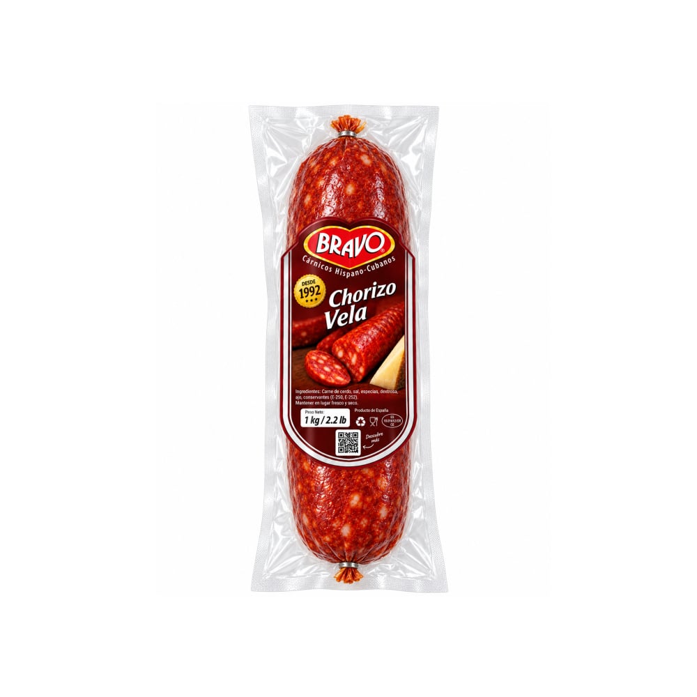 Chorizo vela Bravo (1 kg / 2.2 lb) - Imagen 1