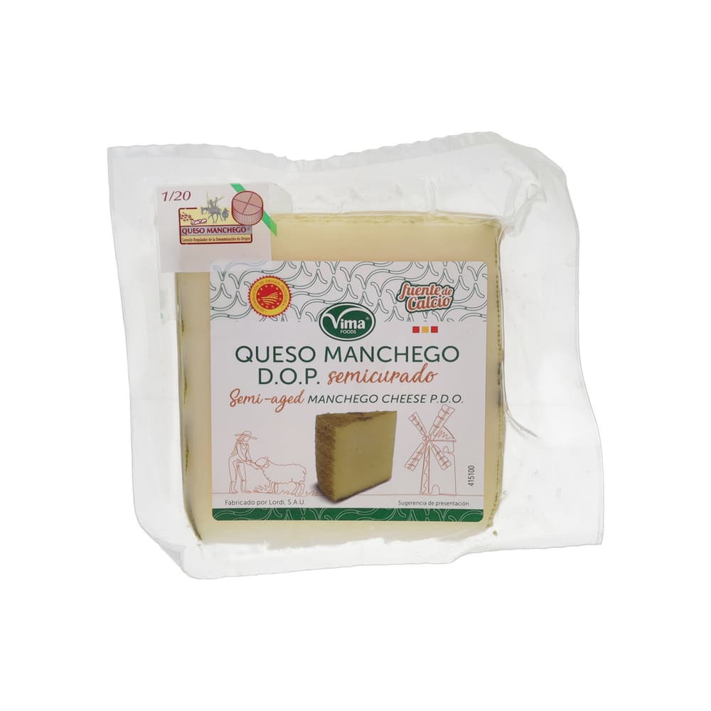 Queso manchego semicurado Vima Foods (150 g / 5.29 oz) - Imagen 1