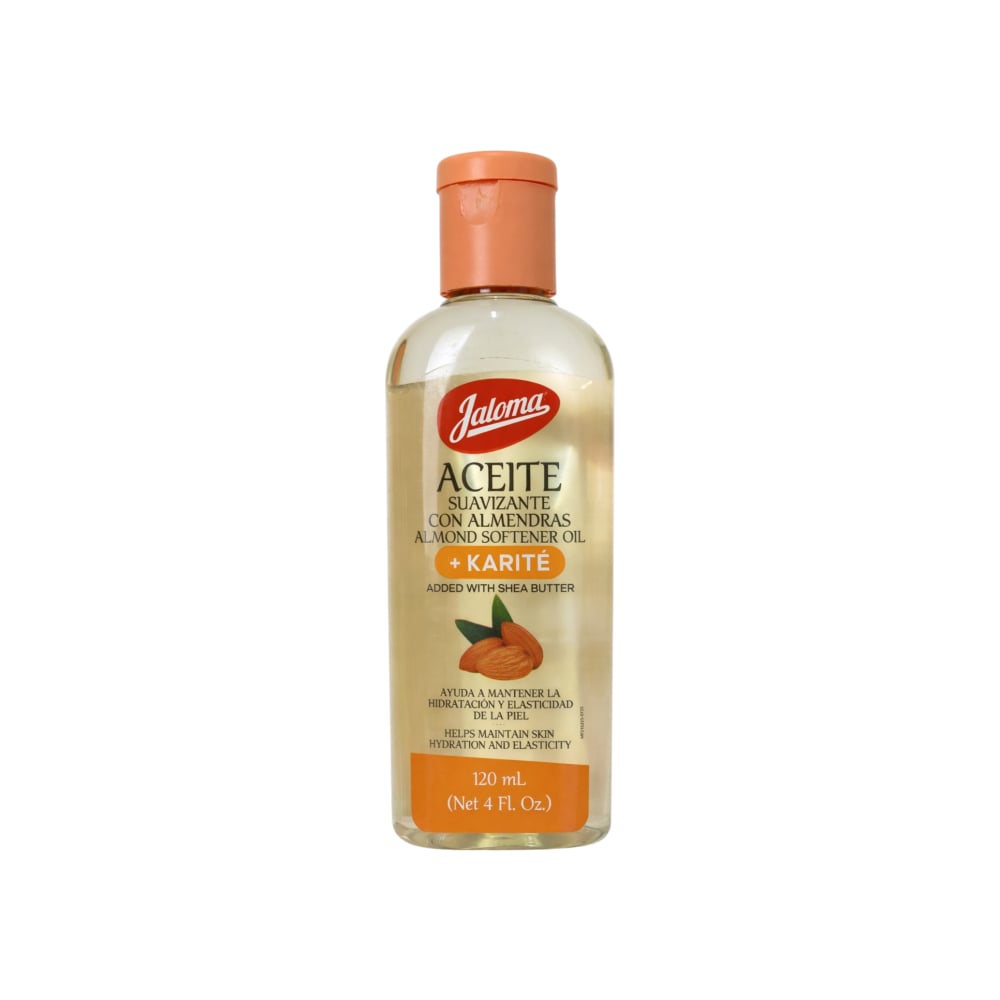 Aceite suavizante con almendras y karité Jaloma (120 ml / 4 fl oz) - Imagen 1