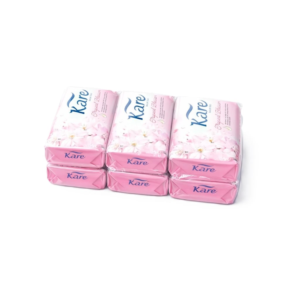 Paquete de jabones de tocador Tropical Blossom Kare (6 x 75 g / 2.64 oz) - Imagen 1