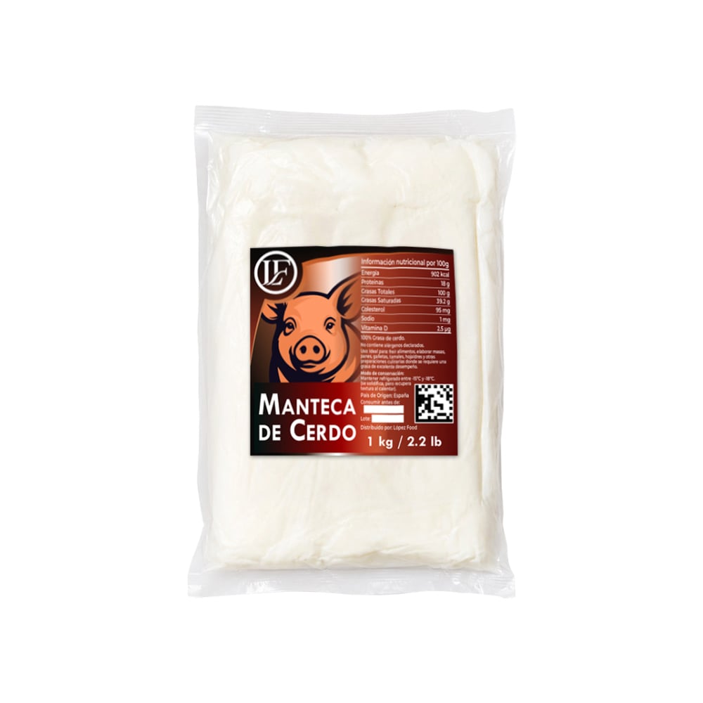Manteca de cerdo LF (1 kg / 2.2 lb) - Imagen 1