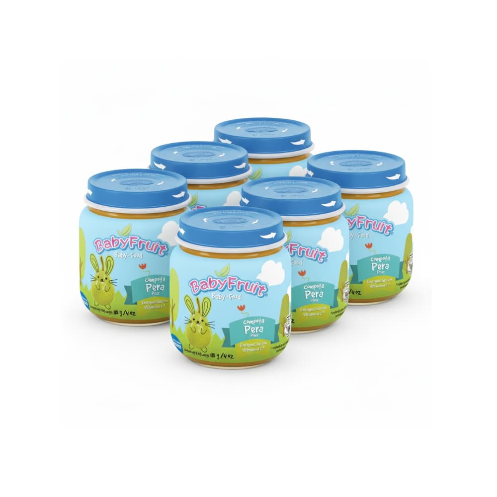 Compota de pera Baby Fruit (6 x 113 g / 3.98 oz) - Imagen 1