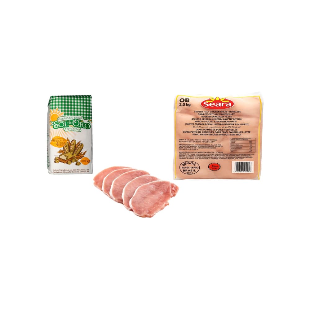 Combo de Empanar (Harina + Pechuga + Chuleta) - Imagen 1