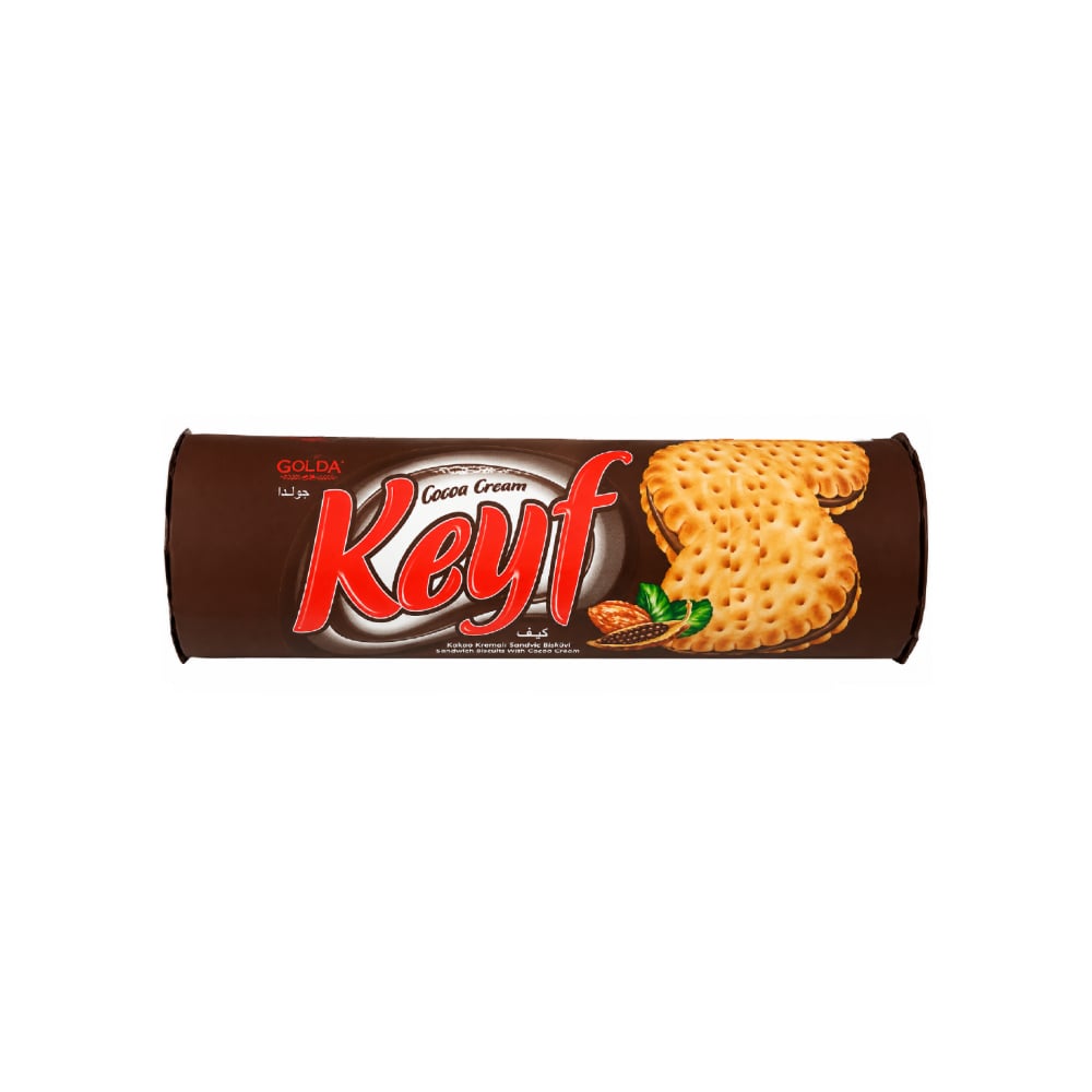 Galleta sándwich de crema de cacao Keyf Golda (140 g / 4.94 oz) - Imagen 1