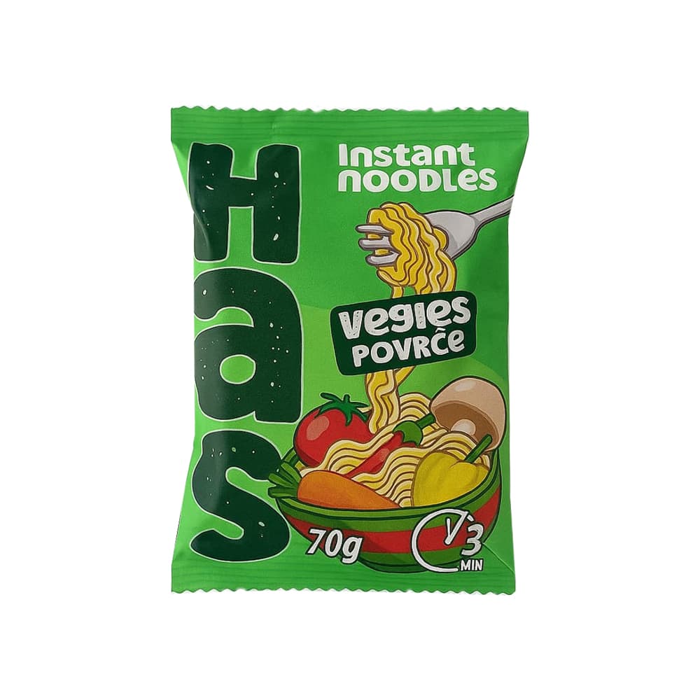 Fideos instantáneos con sabor a verduras Has (70 g / 2.47 oz) - Imagen 1