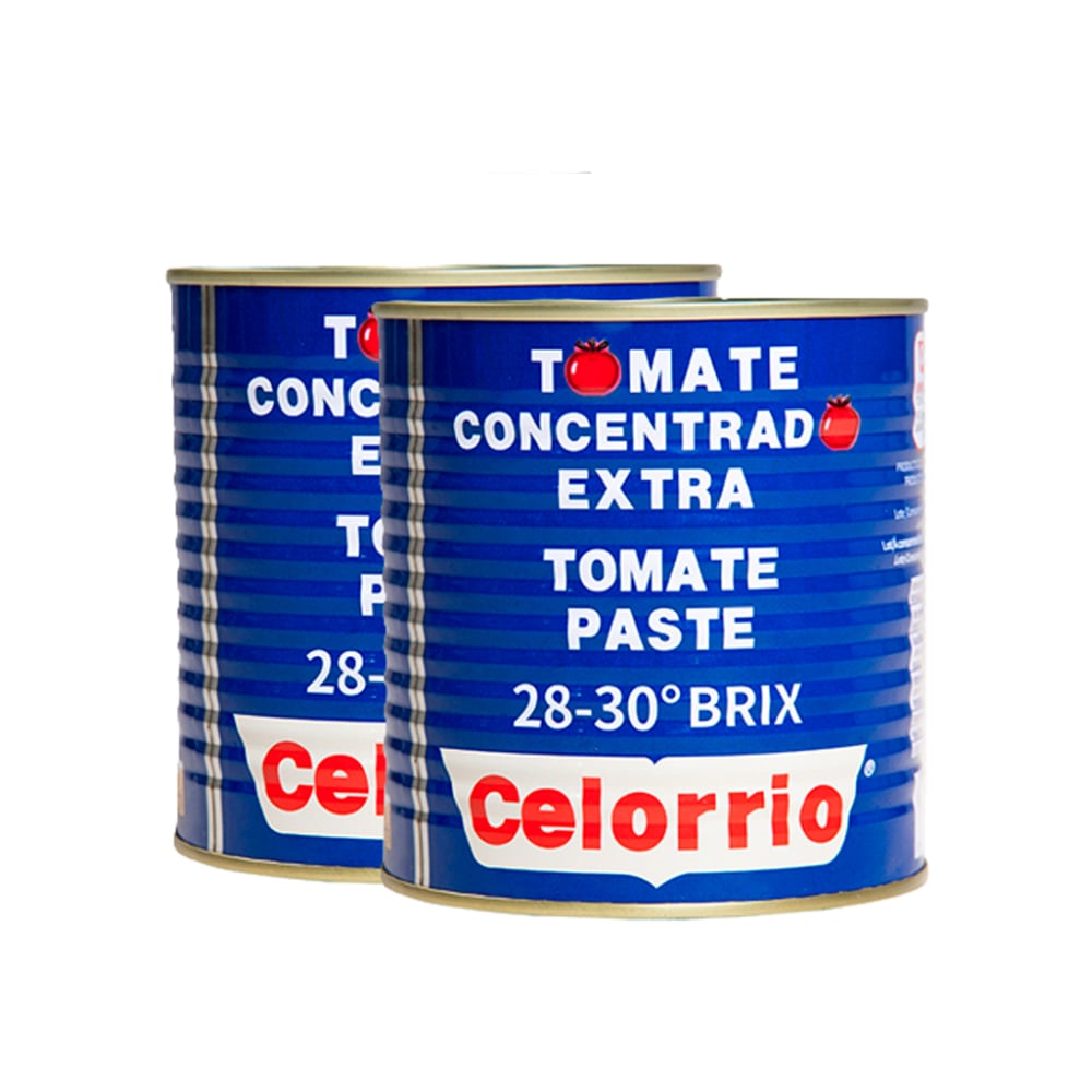 Pasta de tomate concentrado extra Celorrio ( 2 X 800 g / 28.22 oz) - Imagen 1