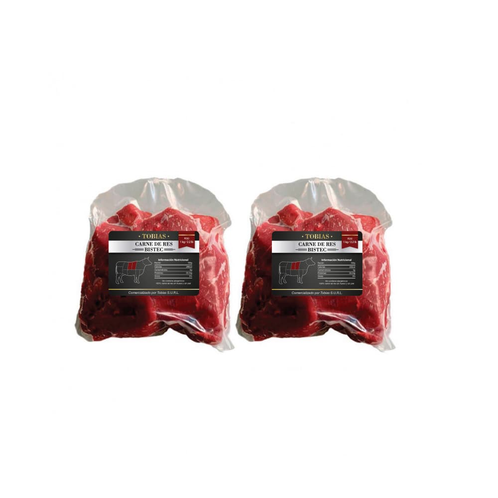 Bistec de res (2 x 1 kg / 2.2 lb) - Imagen 1