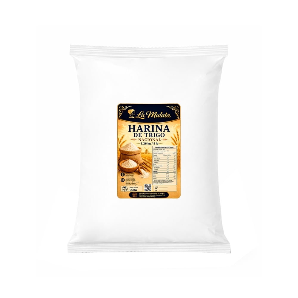 Harina de trigo nacional La Mulata (2.26 kg / 5 lb) - Imagen 1