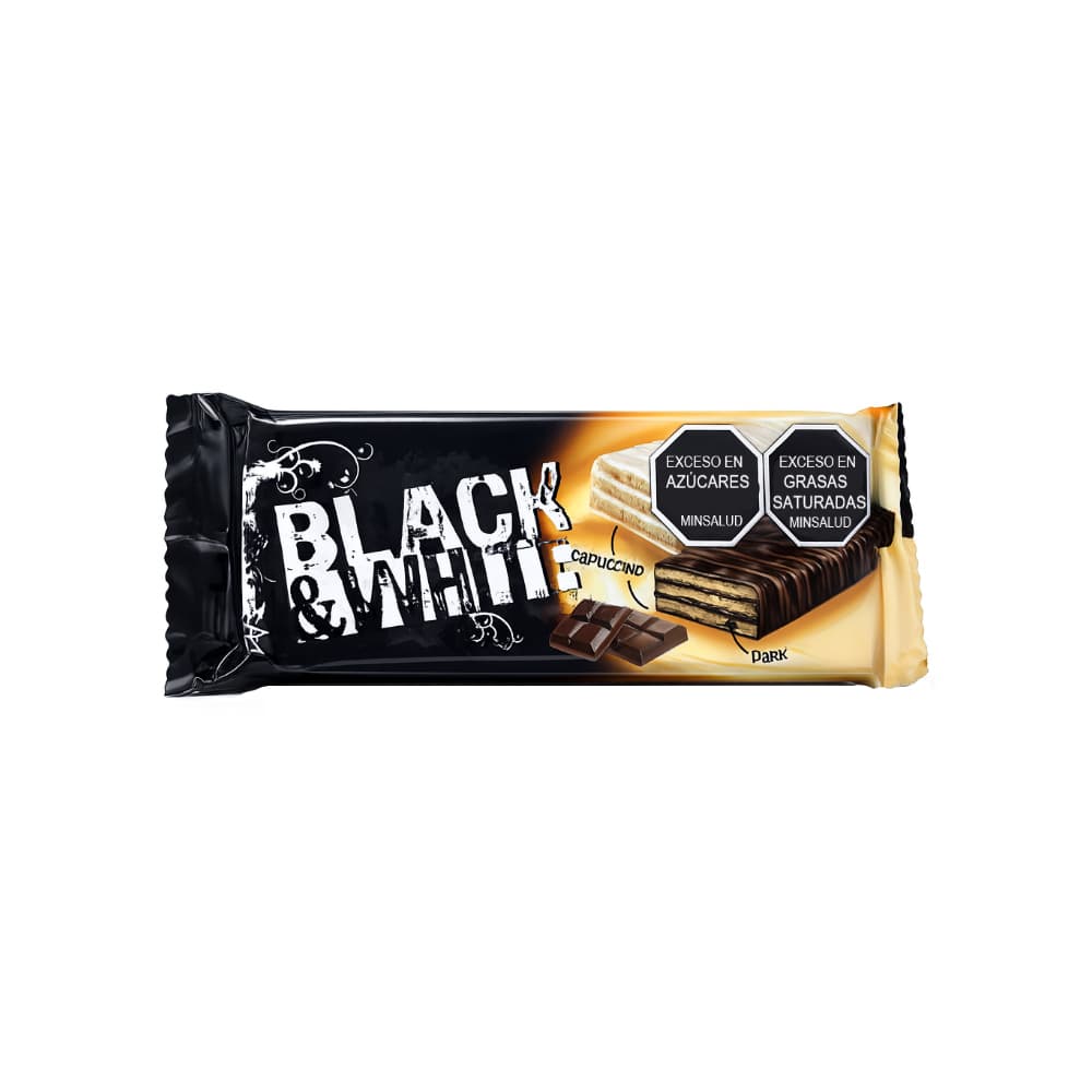 Wafer de cacao relleno y recubierto de chocolate con leche Black & White (50 g / 1.7 oz) - Imagen 1