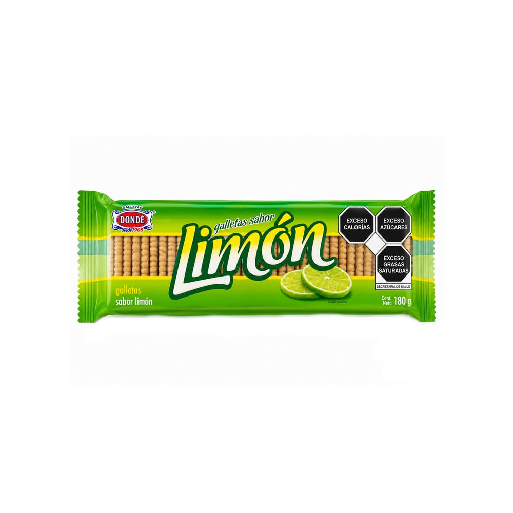 Galletas sabor limón Dondé (180 g / 6.35 oz) - Imagen 1