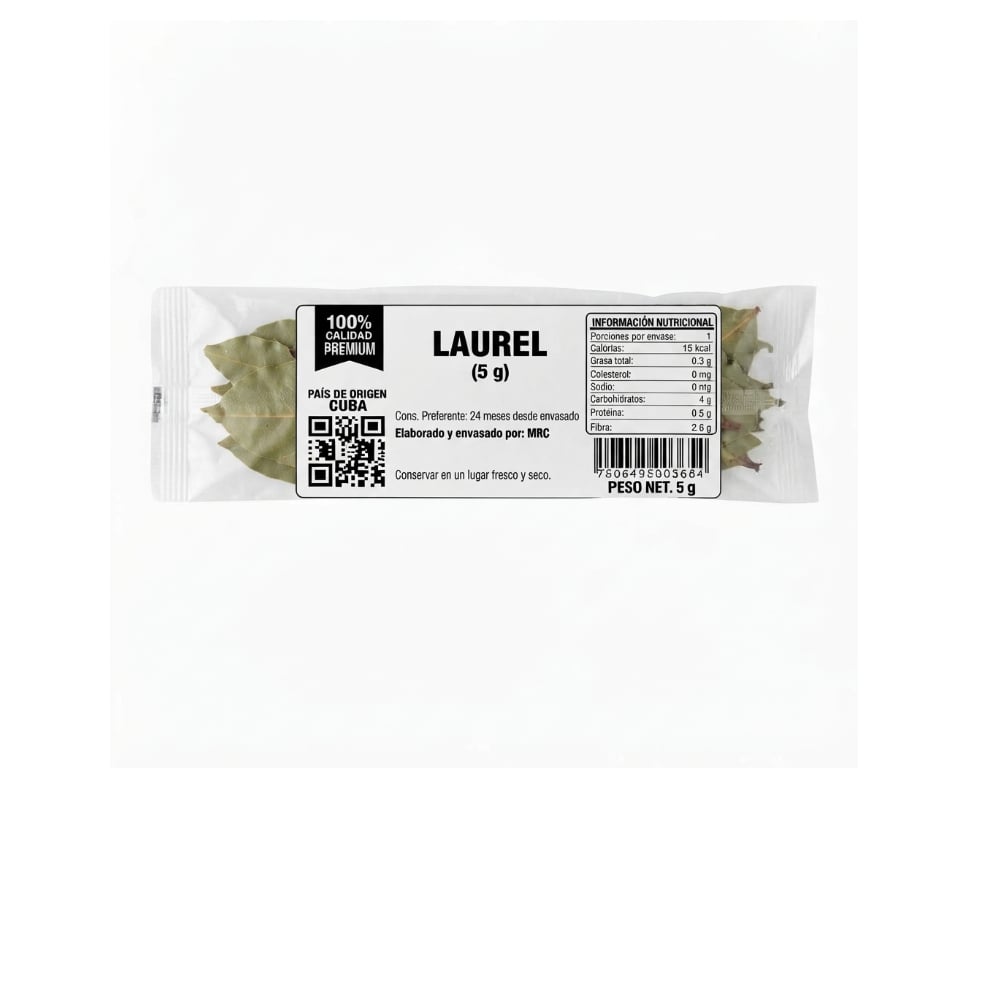 Hojas de laurel deshidratadas MRC (5 g) - Imagen 1