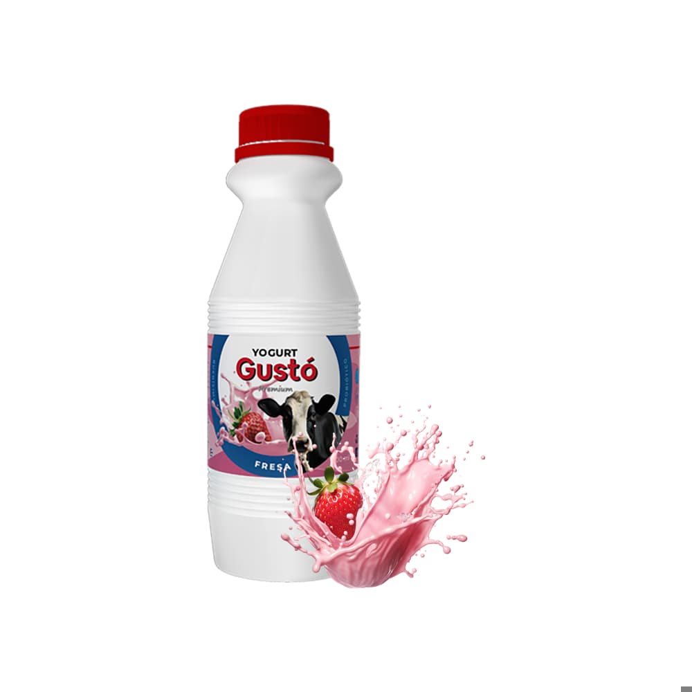 Yogurt probiótico de fresa Gustó Premium (500 ml) - Imagen 1