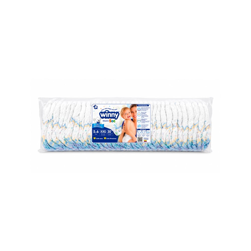 Pañales desechables extra grande Winny Ultratrim Sec (30 U) - Imagen 1