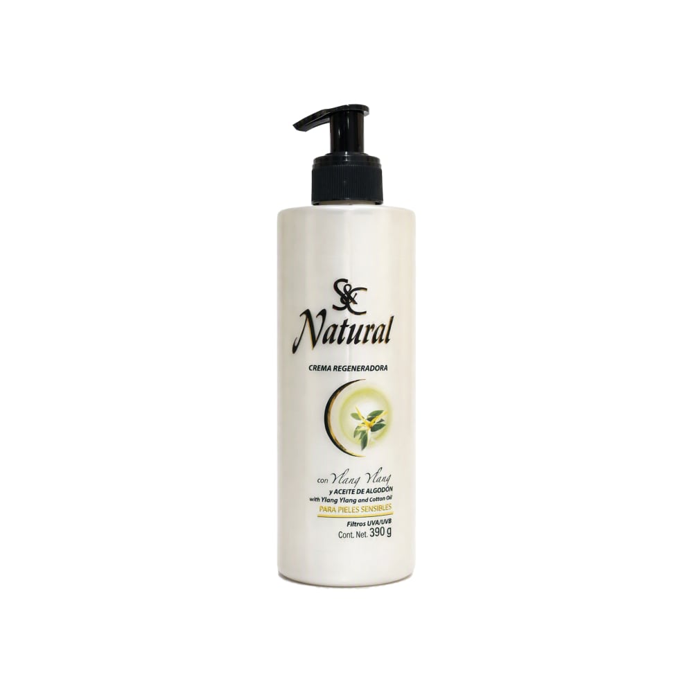 Crema regeneradora con ylang ylang y aceite de algodón Natural S&C (390 g / 13.8 oz) - Imagen 1