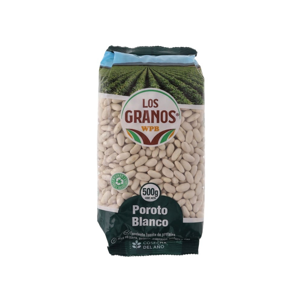 Poroto blanco -frijol- Los Granos (500 g / 1.1 lb) - Imagen 1