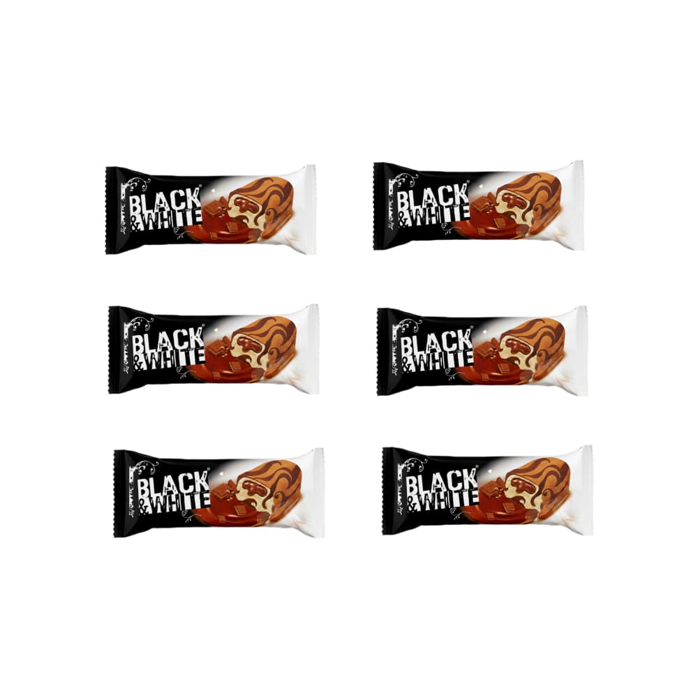 Pastel cubierto de cacao con relleno de chocolate con leche Black & White (24 x 40 g / 1.41 oz) - Imagen 1