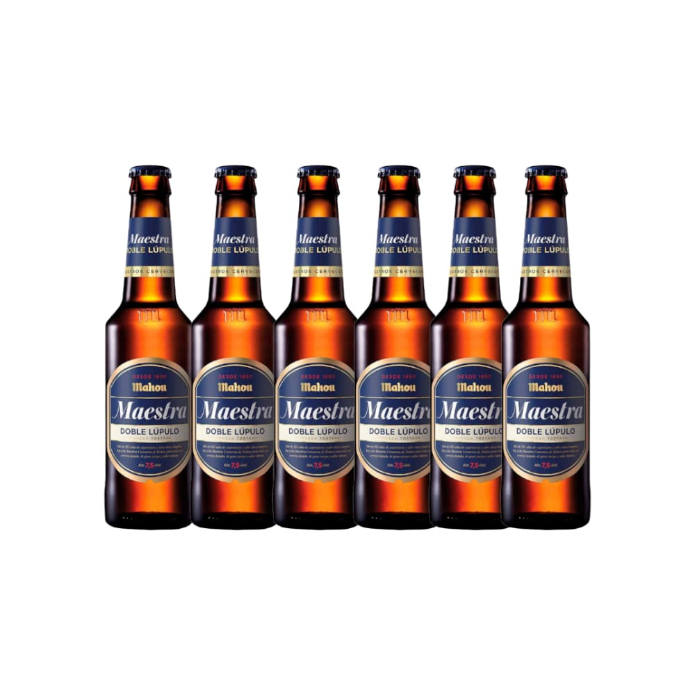 Cerveza de botella Maestra Mahou (6 x 330 ml) - Imagen 1