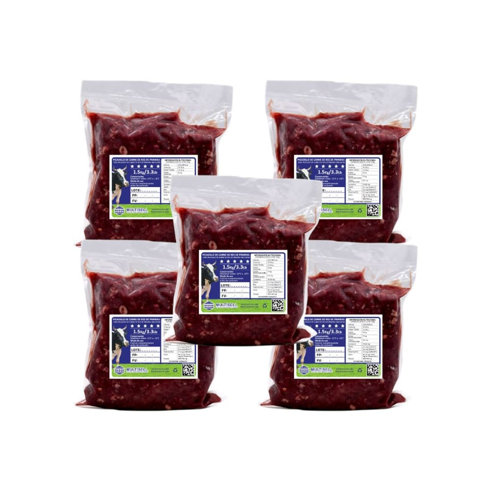 Picadillo de carne de res de primera Multisell (5 x 1.50 kg / 3.3 lb) - Imagen 1
