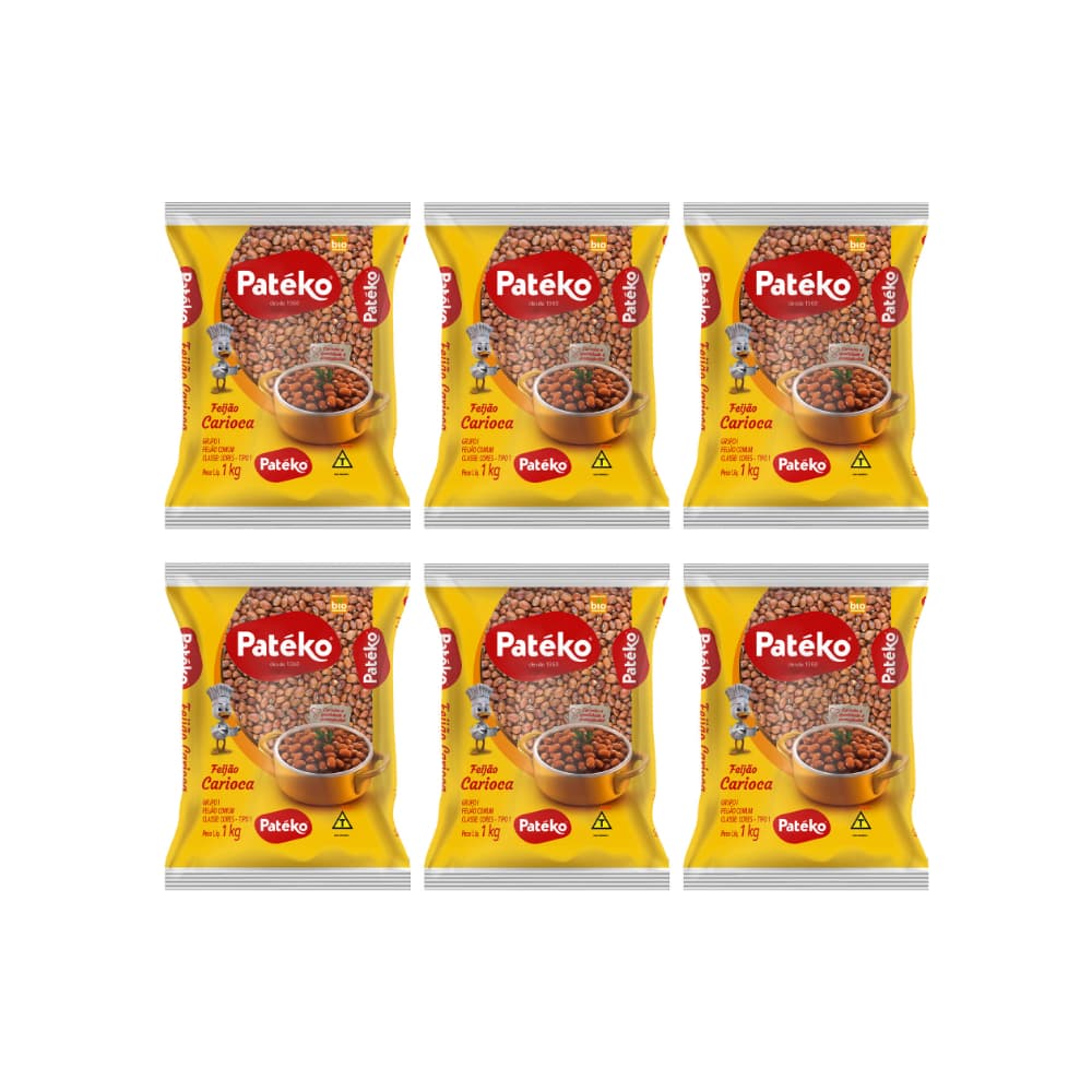 Frijoles pintos Patéko (6 x 1 kg / 2.2 lb) - Imagen 1
