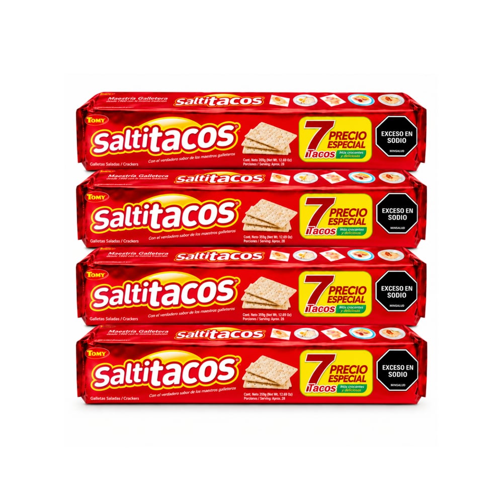 Galletas saladas Tomy Saltitacos (4 x 595 g / 1.3 lb) - Imagen 1