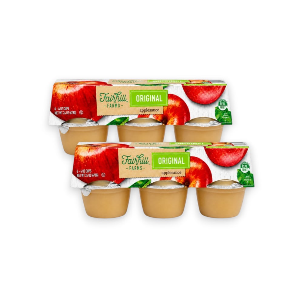 Compota de manzana Fairhill Farms (12 x 113 g / 4 oz) - Imagen 1