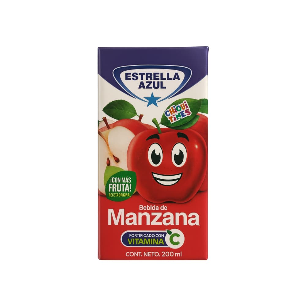 Jugo de manzana Estrella Azul (200 ml / 7.05 oz) - Imagen 1