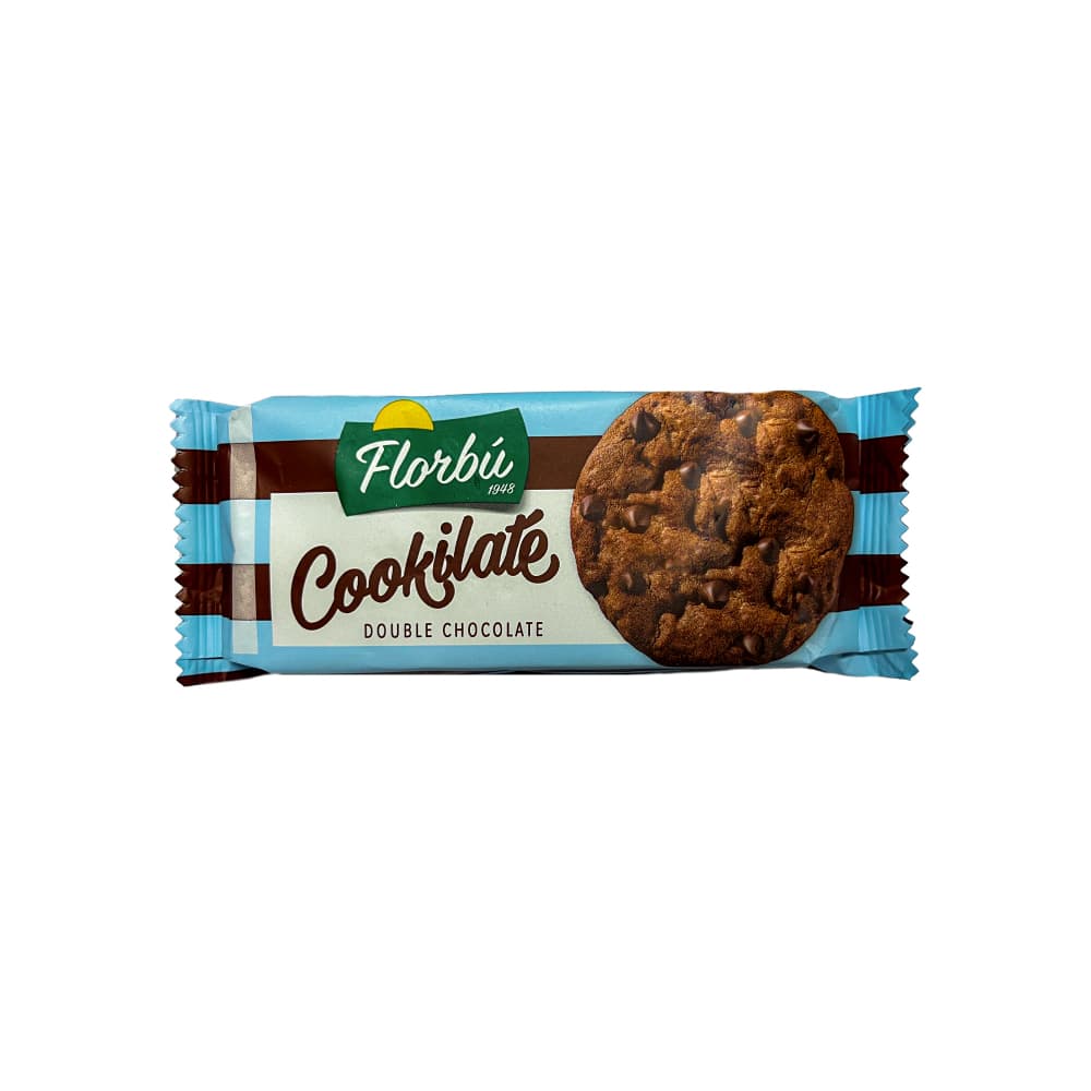 Galleta de cacao con chispas de chocolate cookilate Florbu (90 g / 3.17 oz) - Imagen 1