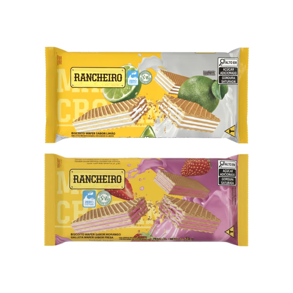 Sorbetos Rancheiro sabores limón y fresa - Imagen 1