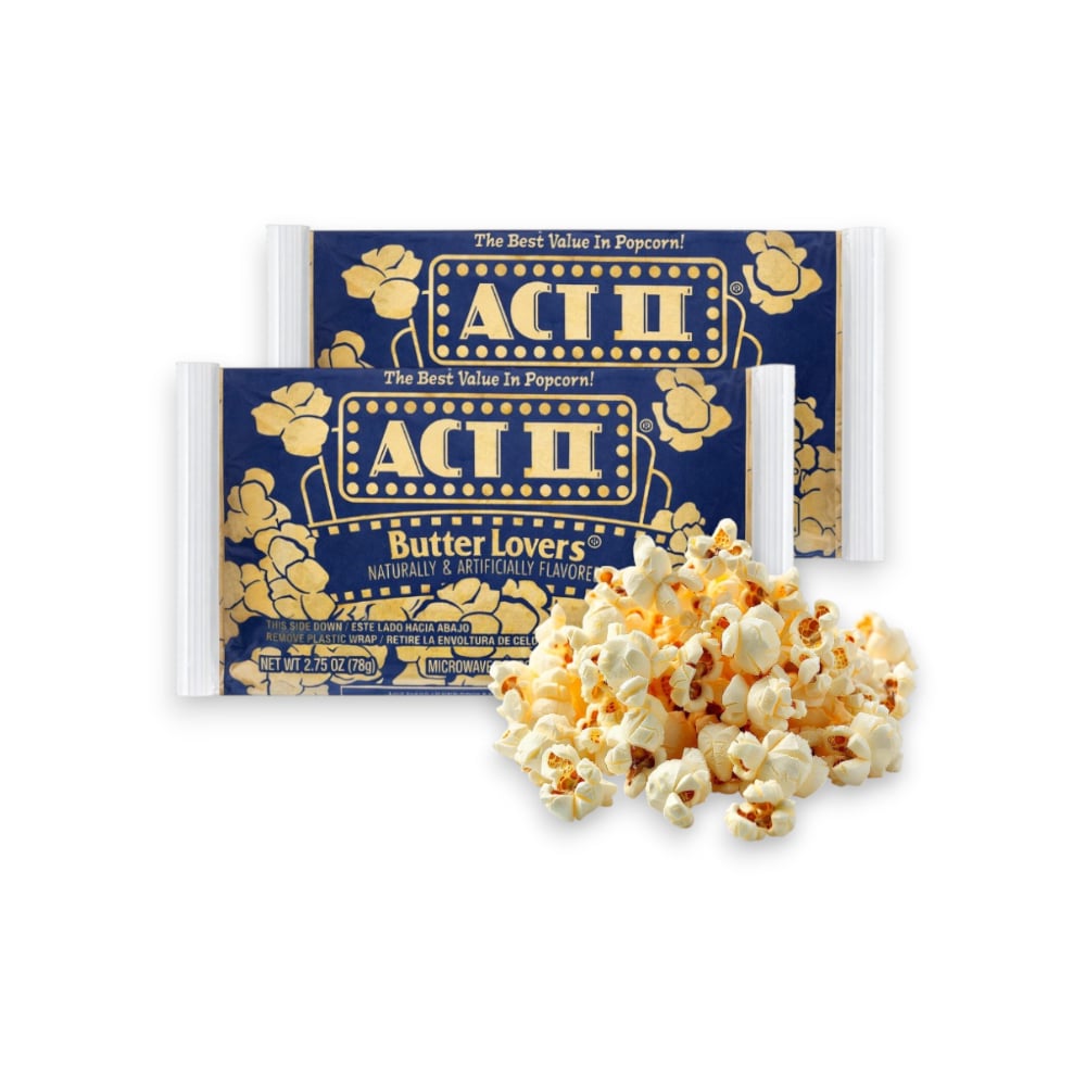 Palomitas de maíz sabor mantequilla ACT II (2 x 78 g / 2.75 oz) - Imagen 1