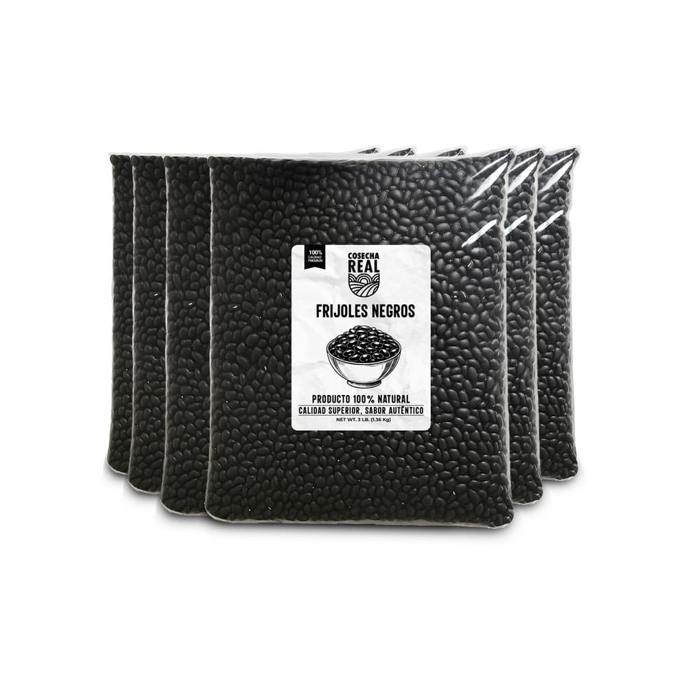 Frijoles negros Cosecha Real (6 x 1.36 kg / 3 lb) - Imagen 1