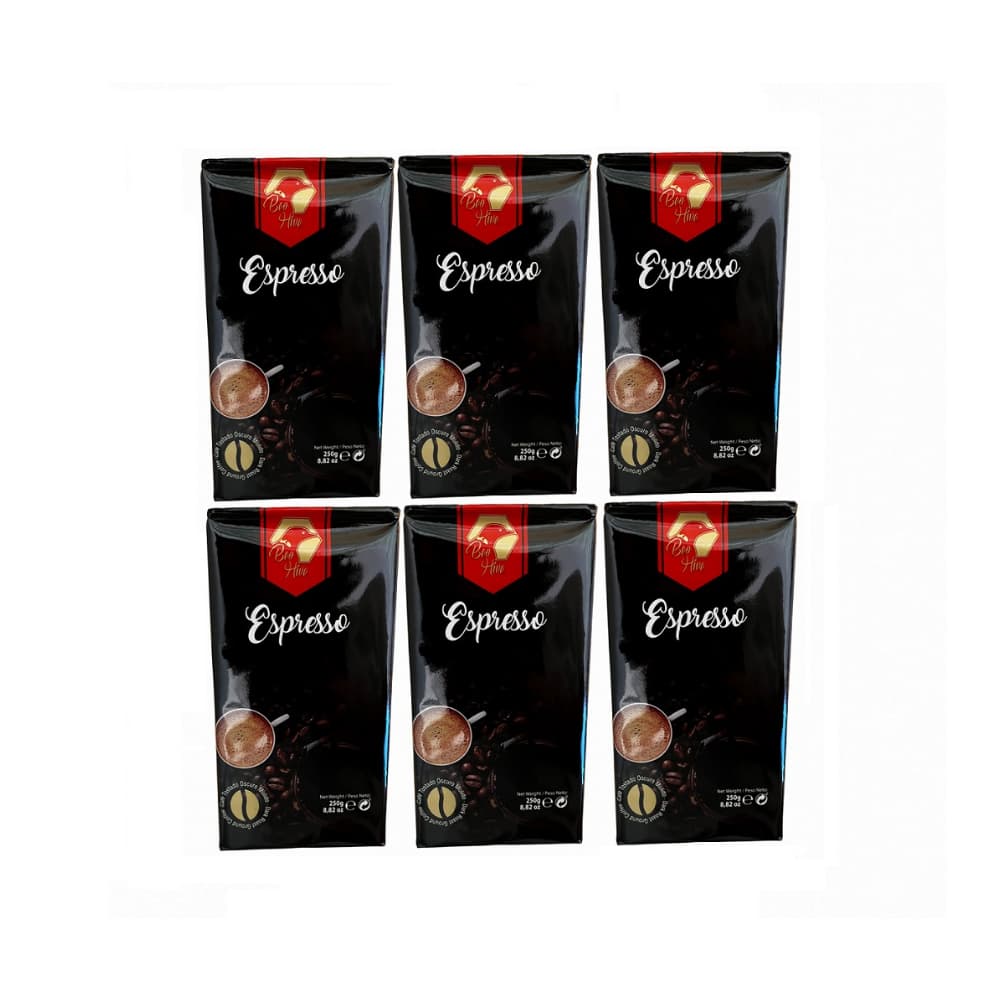 Café espresso Beo Hive (6 x 250 g / 8.82 oz) - Imagen 1
