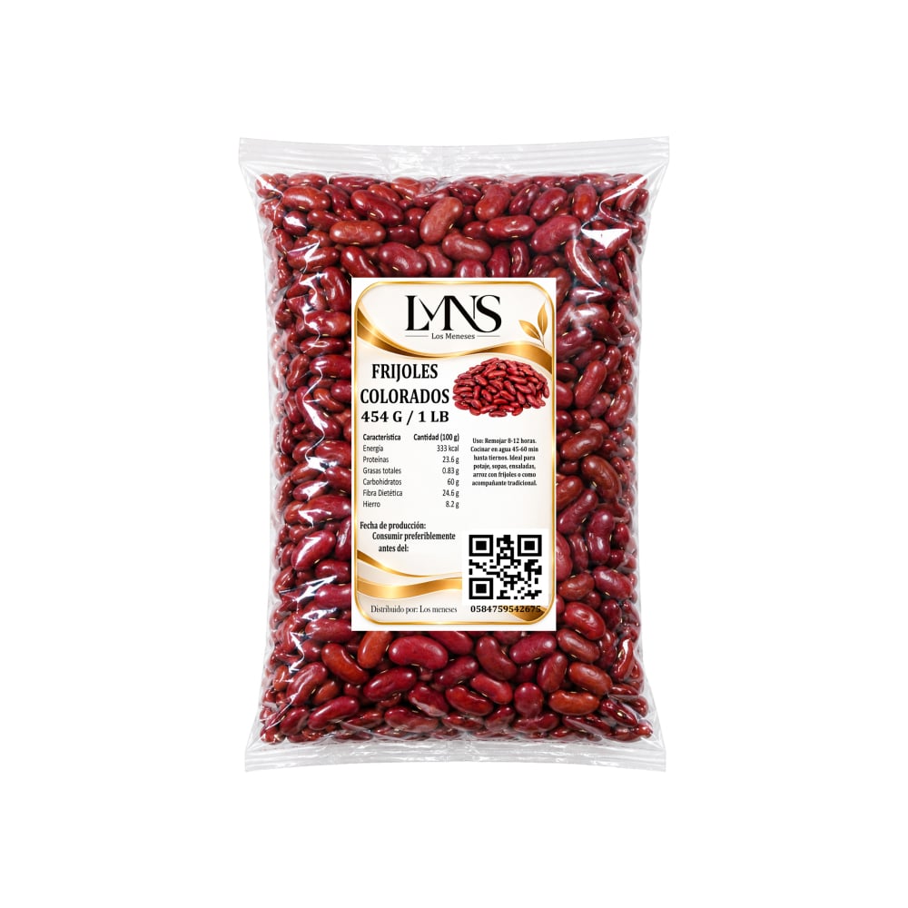 Frijoles colorados Los Meneses (454 g / 1 lb) - Imagen 1