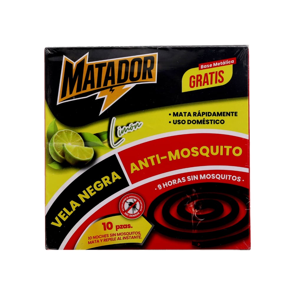 Vela en espiral negra anti-mosquito Matador MAT-MSC13-10-LAV (10 U) - Imagen 1