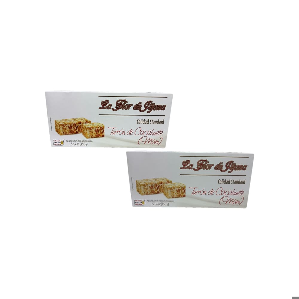 Turrón de cacahuete La Flor de Jijona (2 x 150 g / 5.29 oz) - Imagen 1