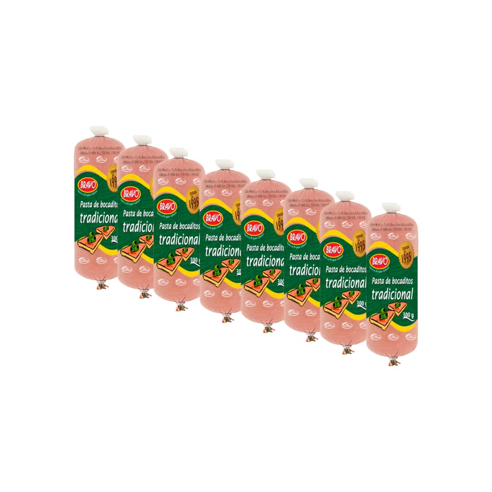 Pasta de bocadito tradicional Bravo (8 x 300 g / 10.6 oz) - Imagen 1