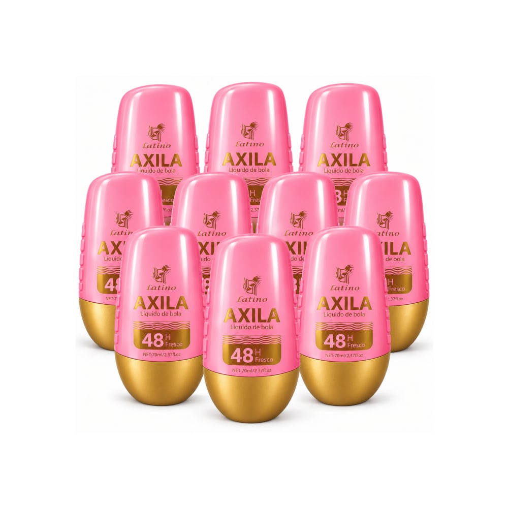 Desodorante roll-on rosado Axila (10 x 70 ml) - Imagen 1
