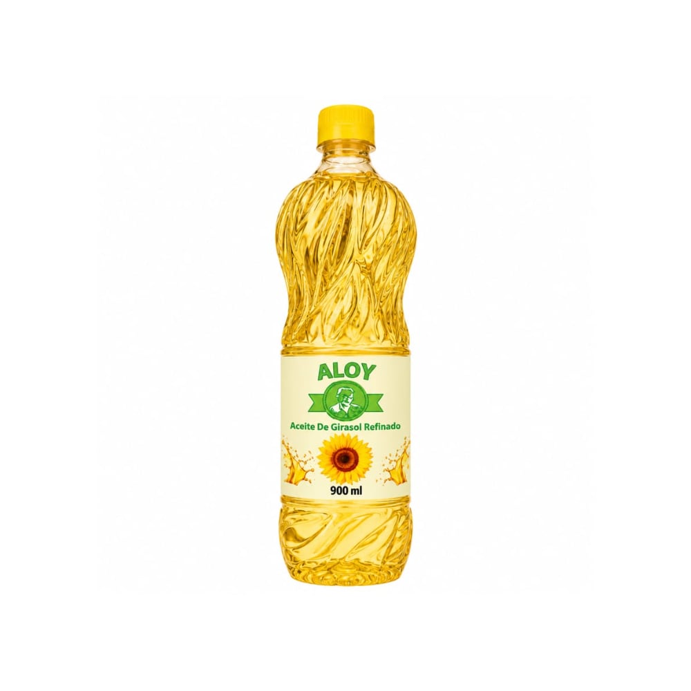 Aceite de girasol refinado Aloy (900 ml / 30.43 floz) - Imagen 1